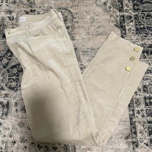 Loft khaki velvet pants